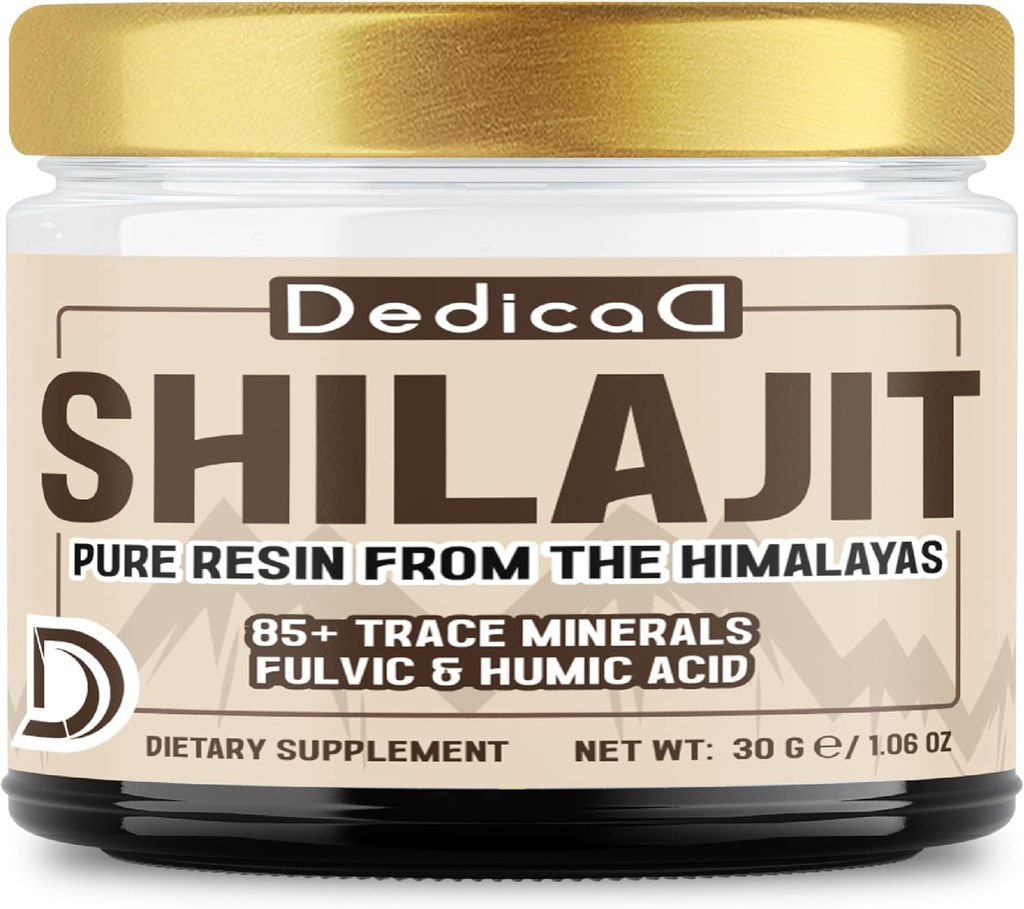 Shilajit Pure Himalayan Orgaaniline Vaik 30 grammi - Shilajit Suppplement Sisaldab Looduslikku Fulvic, Humic Acid & 85 Other - 60 Servings keha tasakaalu, süda, immuuntervise
