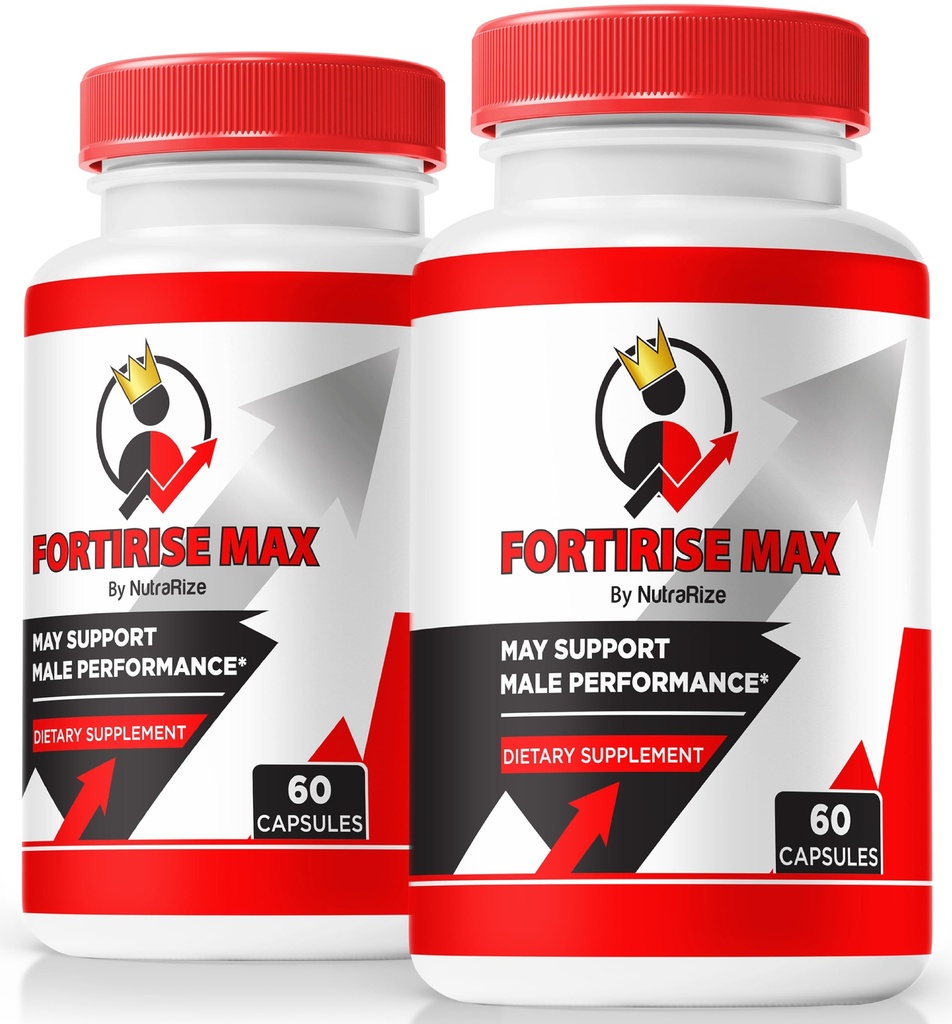 (2 Pack) Fortirise Max, ametlik Fortirise Max meestele - toetab vastupidavust ja energia taset, kõik looduslikud valemid tulemuslikkuse ja üldise tervise toetamiseks, Fortirise Max Pills Review (120 kapslit)