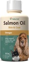 NaturVet Lõheõli Nahalisand koertele ja kassidele - Sisaldab Omega-3, 6 rasvhapet - Tervisliku naha jaoks, läikivad mantlid - koera mantlilisand, kassi nahalisand - 16 Oz.