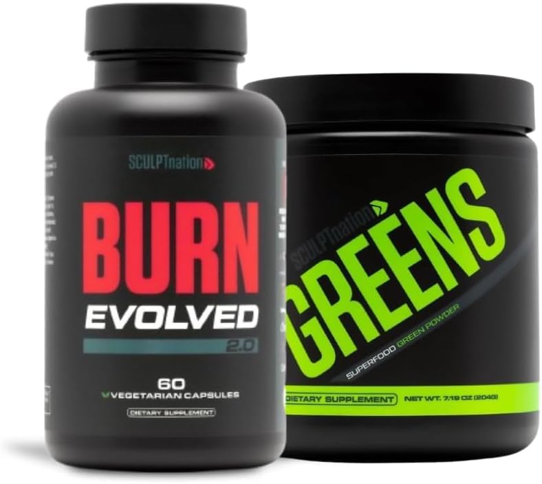 Skulpt Nation V Shred Burn 2.0 ja Premium Greens Maitsestamata Bundle