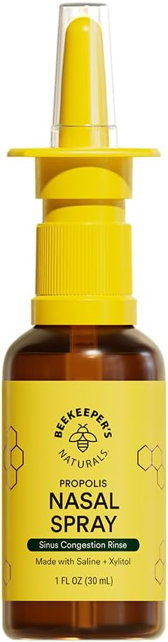 Mesiniku looduslikud ninapihustid täiskasvanutele, kellel on taruvaik, ksülitool ja soolalahus, puhastab nina ummistusi, niisutab sinus kanalit & dekongest sinus õõnsused, 1 fl oz