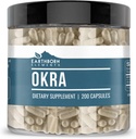 Maapealsed elemendid Okra ekstrakt 200 kapslit, puhas ja lahjendamata, lisaaineteta