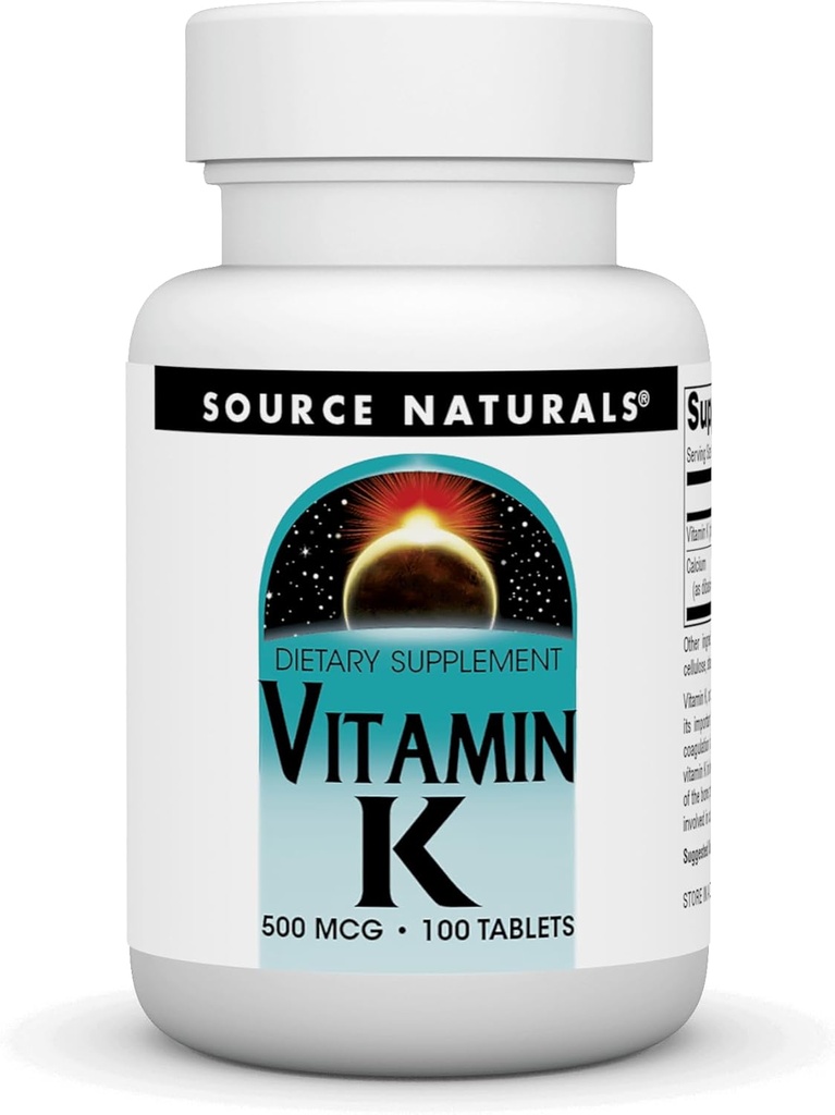 Allikas Naturals Vitamiin K - 500 mcg - 100 tabletti