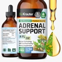 BIO KRAUTER Adrenal Support Tinktuur - Rhodiola & Ashwagandha Supplements - Vegan Mood Support Drops 4 Fl.Oz.