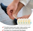 Blister Cushions (15PCS) Gel Hydrocolloid tihendusribad sõrmedele, varbad, kontsad - veekindel Blister Prevention Pads, Ultra-õhuke liim