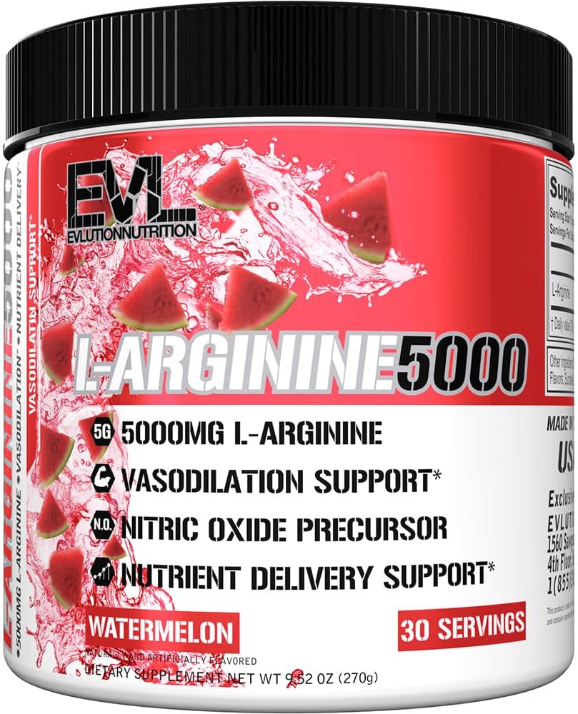 Evlution Toitumine Lämmastikoksiidi Booster L-arginiin Supplement - kõrge potentsi lämmastikoksiidi täiendada 5000mg L Arginiini täiustatud pumbad Energia Lihaskasvu ja Vascularity NO Booster