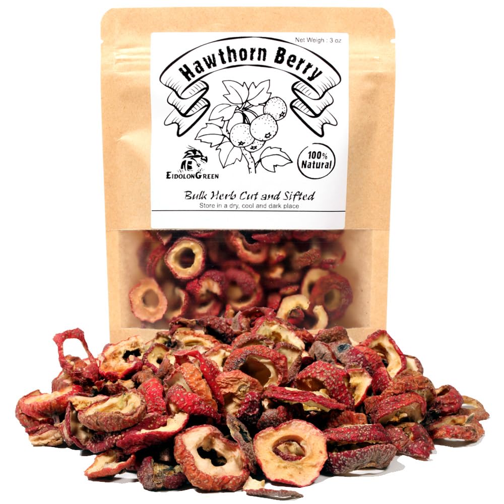 EidolonGreen [China Medicinal Herb] Hawthorn Berry (Shanzha/Dried Hawthorne/山楂/산사 열매) Kuivatatud pakendamata ürt 3 Oz (88 g)