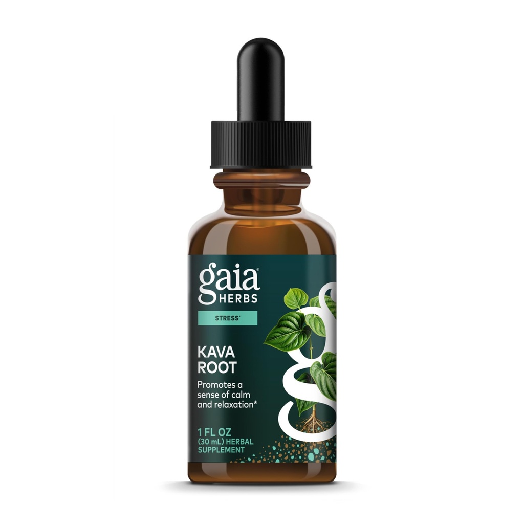 Gaia maitsetaimed Kava Juur ekstra tugevus - aitab säilitada loomuliku rahu, lõõgastuse * ja emotsionaalse heaolu stressi aegadel - valmistatud õilsate kava kultiveritega - 1 Fl Oz (20-päevane pakkumine)