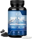 Shilajit Supplement, Shilajit kapslid Fulvic Acid meestele ja naistele, Shilajit koos 85 + Jälje mineraalid energia, jõudluse ja immuunsuse tervise jaoks | Mitte-GMO - 90 kapslit