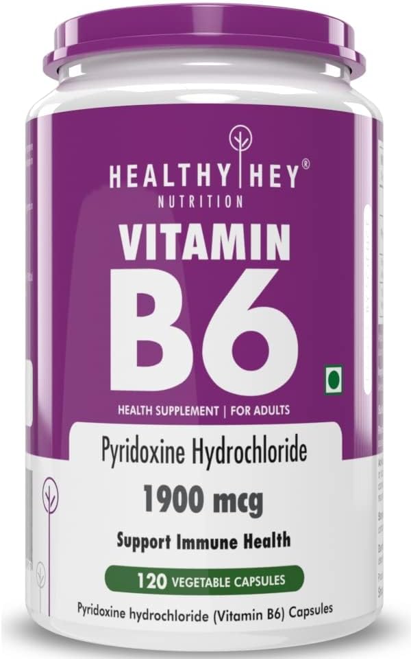Vitamiin B6 püridoksiin - 120 Veg. kapslid.