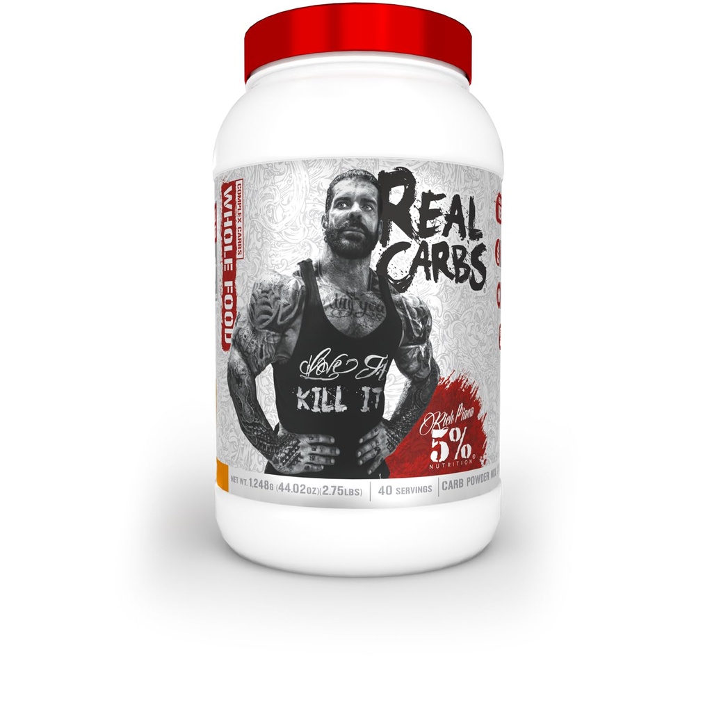 5% Toitumine Rikkalik Piana Real Süsivesikud Real Food Complex Carb Pulber, Pikaajaline madal glükeemiline energia Pre-Workout / pärast treeningu taastamise sööki, 2,75 lb, 40 Servings (Magus kartulipirukas)