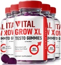 NutraRize (pakk 5 Vital Grow XL, Ametlik Vital Grow XL Testo Gummies meestele, Boost Stamina ja enesekindlus Gummy meestele, Vital GrowXL Mees Support Gomitas (300 Gummies)