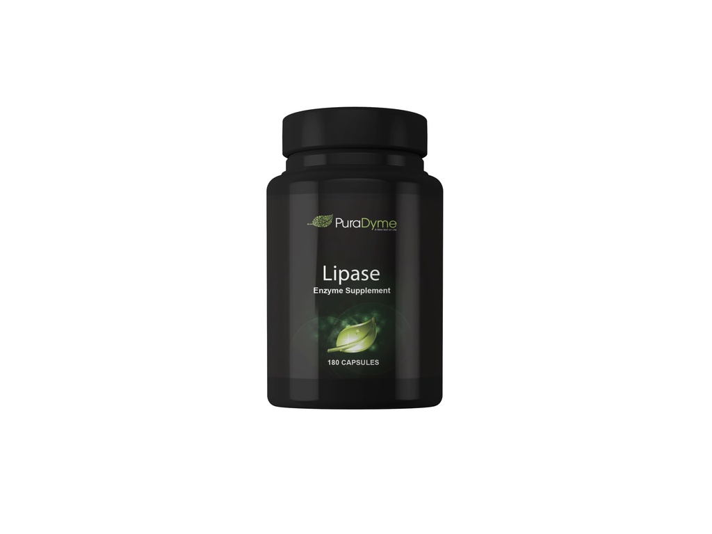 PuraDyme Lipase ensüüm 180 kapslit Seedeensüüm (1)