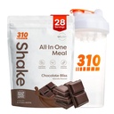 310 Toitumine All-in-One Meal Asendage Shake Pulber w / Shaker Cup Starter Kit - kõrge valgu kiud rikas Vegan Superfood Blend - Suhkruvaba, Keto & Paleo Friendly, Low Carb - Chocolate Bliss 28 srv