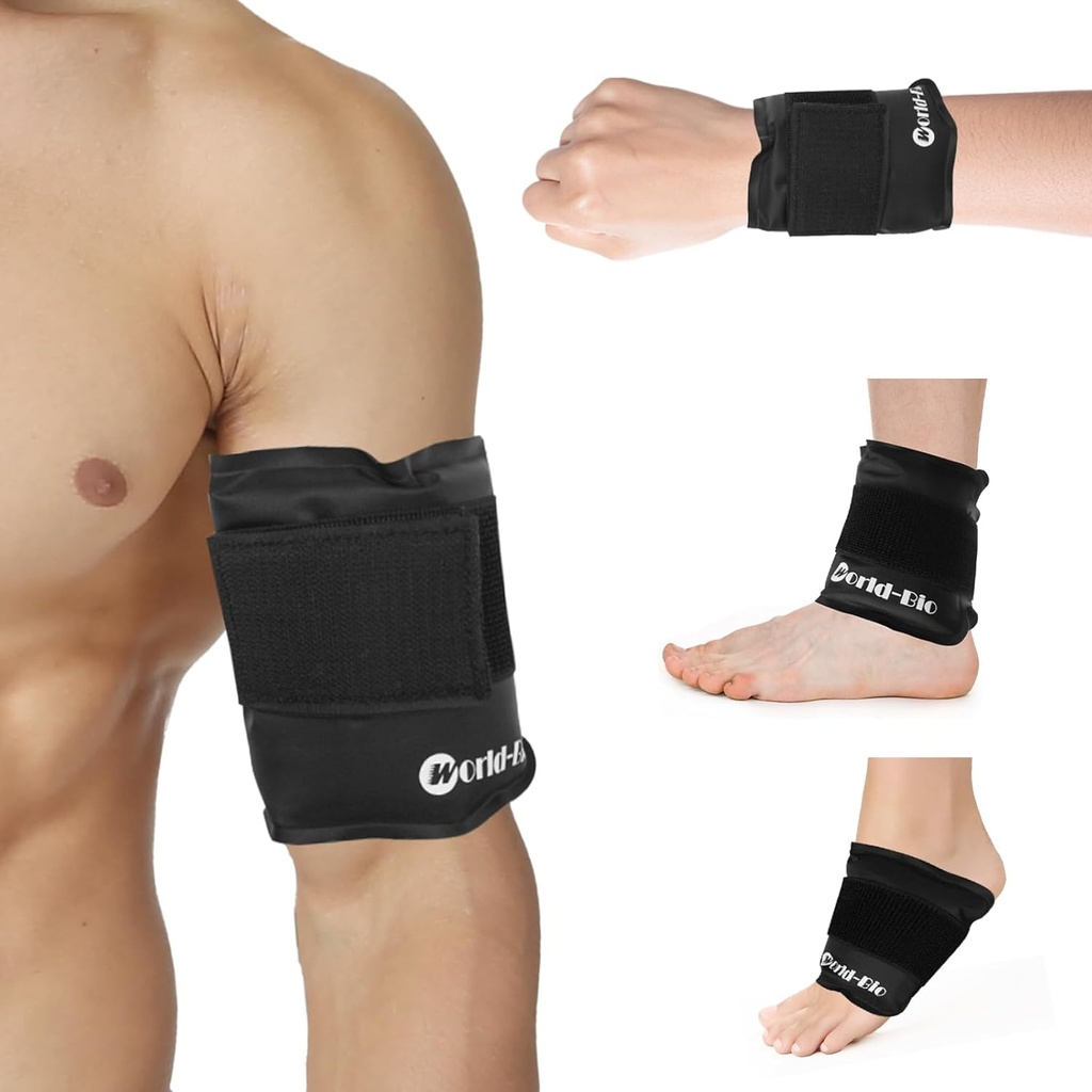 Geel Jääpakend Velcro Strap'iga, Jääpakend vigastuste taaskasutatavaks, kuumaks ja külmaks raviks, küünarnuki külmmähis, paindlik pehme käe jaoks, randme, käe, jala, pahkluu