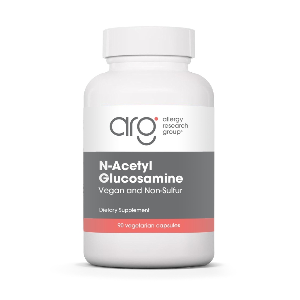 Allergia uurimisrühm N-atsetüül D-glükosamiin 500mg - NAG-i lisand, ühine tugi, glükosamiinsulfaat, ühine tervise valem, liikuvuse aktiveerija, vegan, mitte-vulfur, taimetoitlased kapslid - 90 Count