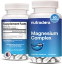 Magnesium Complex Supplement 500mg for Men & Women - Magnesium Glycinate & Oxide for Better Sleep, Muscle, & Heart Health, Formulated in USA, 60 Capsules (Pack of 1)