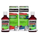 Robitussin DM Max Cough Plus Rindkere ummistus ja Robitussin Maksimaalne tugevus Öine köha DM, Täiskasvanute valemid - 2 x 8 Fl Oz pudelid
