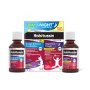 Laste Robitussin DM Day and Night Cough Relief Value Pack, Cough Medicine, Grape/Fruit Punch Maitse - 4 Fl Oz x 2