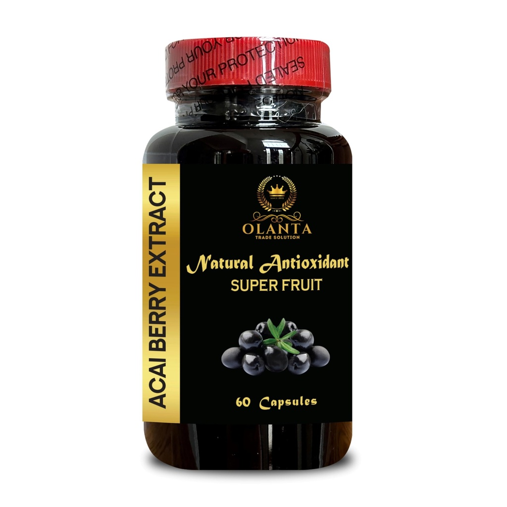ACAI Berry Extract - Antioksüdandid täiendus, Acai Powder, 4: 1 acai Berry ekstrakt, All-Natural ja Non-GMO Acai Boost Blend - 1 pudel 60 kapslit