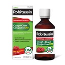 Robitussin Adult Maximum Streng Cough + Rindkere ummistus DM Max (8 fl. oz. Pudel), Köha supressant & Expectorant, Vaarikamaitse