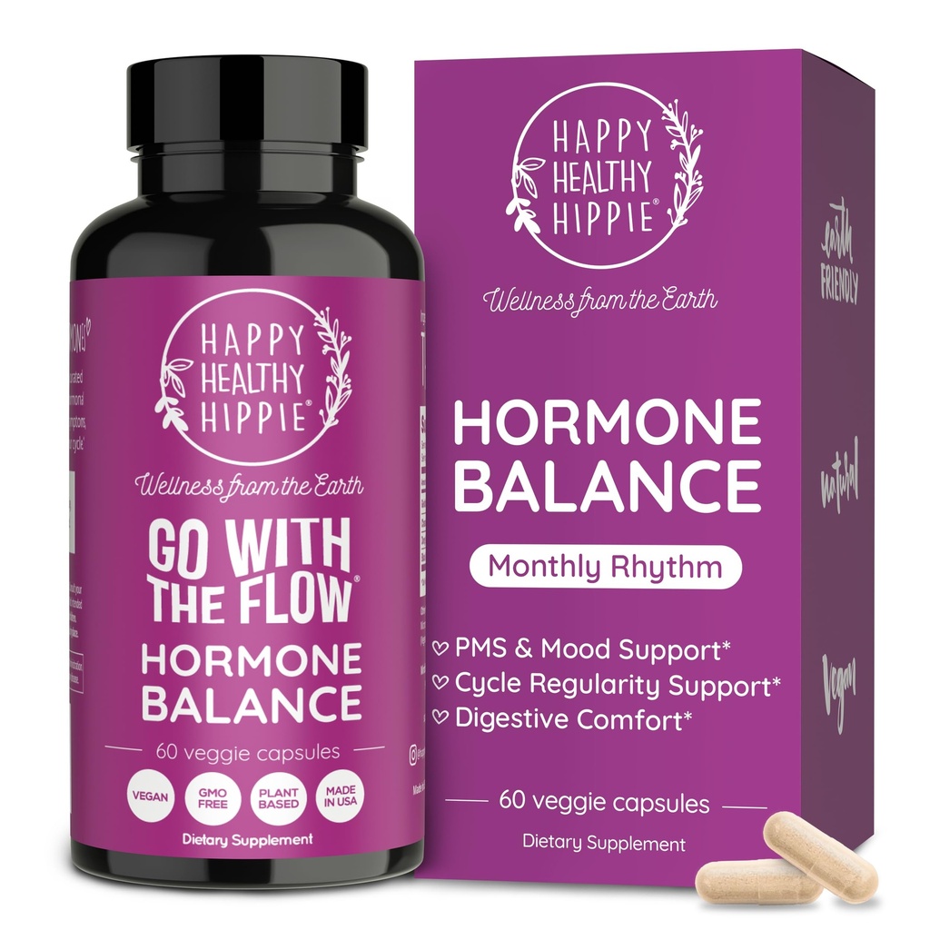 Hormooni tasakaal naistele - PMS-i tugisammas, menopaus ja perimenopaus | puhamise leevendamine, menstruaalkramp, meeleolu, PMDD | Chasteberry Supplements, Black Cohosh, Dong Quai | Vegan, Non-GMO, 60 Ct