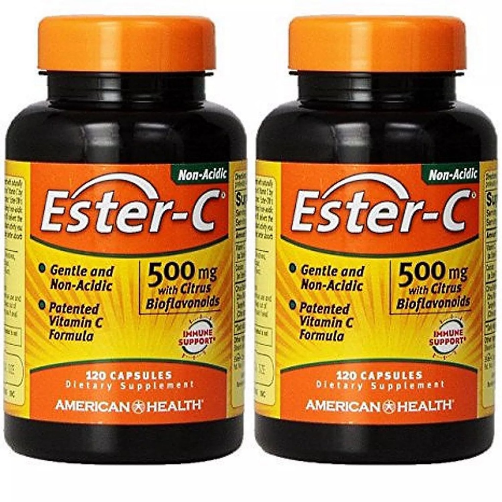 Ester- C 500 mg koos Citrus Bioflavonoids 120+120 Free American Health Products 1