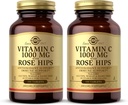 Solgar Vitamiin C 1000 mg koos Rose HIPS - 100 tabletti, pakendis 2 - Antioksüdant & Immune Support - Non-GMO, Vegan, Gluteenivaba, Piimavaba, Kosher - 200 Kokku Servings