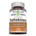 Hämmastav valem Nattokinase Dieet Toidulisand 100 mg Veggie kapslid Täiendus | 2000 FU Ensüümi aktiivsus | Mitte-GMO | Gluteenivaba | Valmistatud USAs (270 Count)