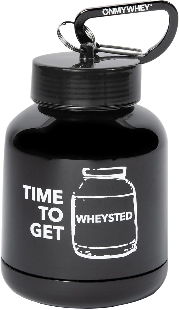 ONMYWHEY Double Scoop (180cc) Valk ja täiendus Keychain Funnel, aeg saada Wheysted