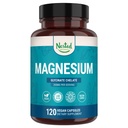 Nested Naturals Magneesium Glycinate Chelate - 200mg Kelateeritud Magneesiumilisa lihaskrampide, lõõgastuse ja unetugi - 100% Albion TRACCS puhverdatud magneesiumglütsinaat - 120 Vegan Kapslit