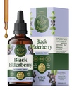 HERBAMAMA Black Elderberry tilgad - Vegan Elderberry Liquid Extract immuunsüsteemi toetuseks - Mitte-GMO, alkohol ja suhkruvaba immuunsuse täiendus, 42-päevane pakkumine