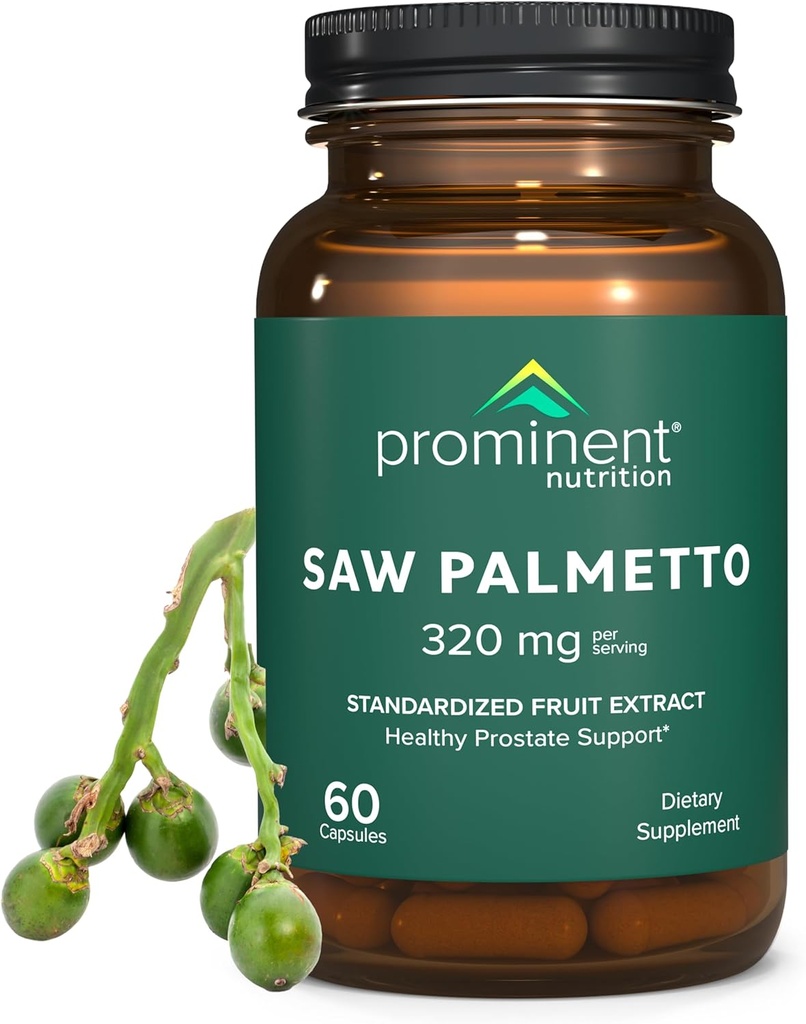 Silmapaistev toitumine Saw Palmetto täiendus, tervislik eesnäärme tugi Saw Palmetto meestele, uriini tervise täiendus, 160 mg, 30 päeva pakkumine