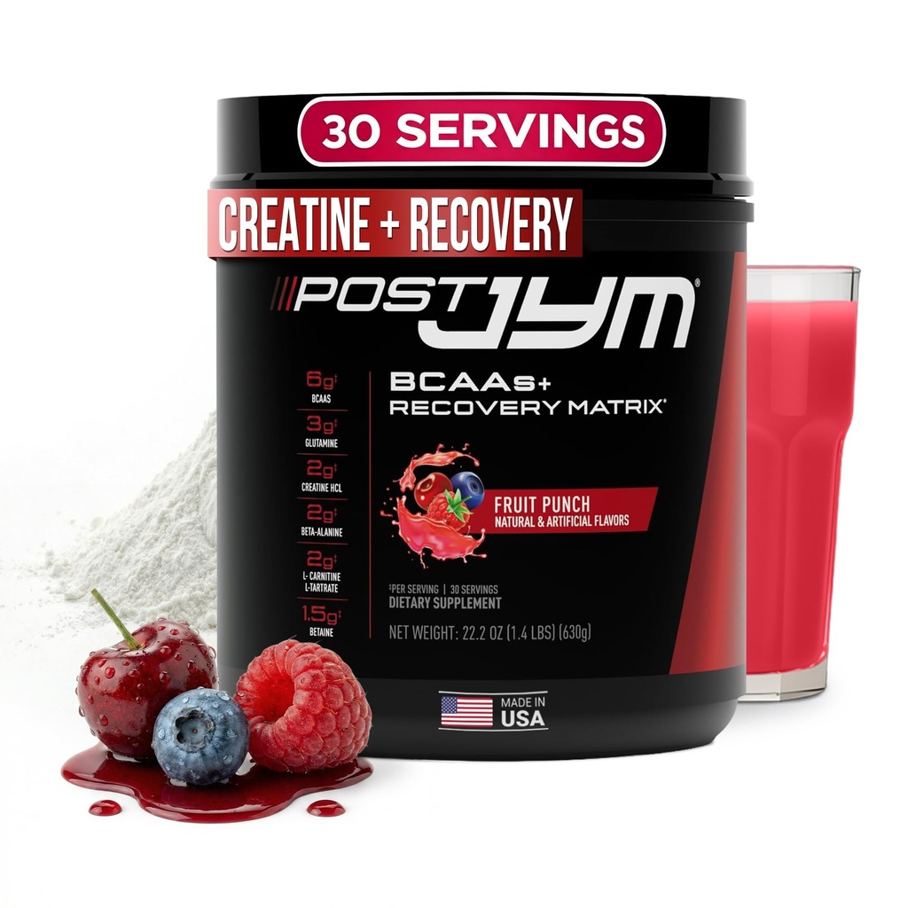 Post JYM Active Matrix - pärast treeningut BCAA-de, glutamiini, kreatiini HCL-i, beeta-alaniini ja veel JYM-i täienduse teaduse puuviljapunch, 30 serveerimist
