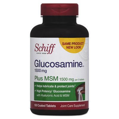 Schiff Glükosamiin 1500mg Plus MSM 1500mg ja hüaluroonhape, 150 tabletti - ühine toidulisand
