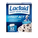Lactaid Fast Act Laktoositalumatuse leevendamise kapslid laktaasi ensüümiga, et vältida gaasi, puhitust ja kõhulahtisust laktoositundlikkuse tõttu, ideaalne reisimiseks ja on-The-Go, 32 pakendit 1-Count