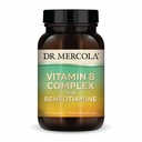 Dr Mercola B-vitamiini kompleks Benfotiamiiniga - toetab rakulist, aju ja immuunsüsteemi tervist - mitte-GMO, gluteenivaba ja sojavaba - 60 kapslit (30 serveerimist)