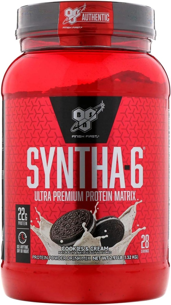 BSN Syntha-6, küpsised ja kreem, 2,91 lb