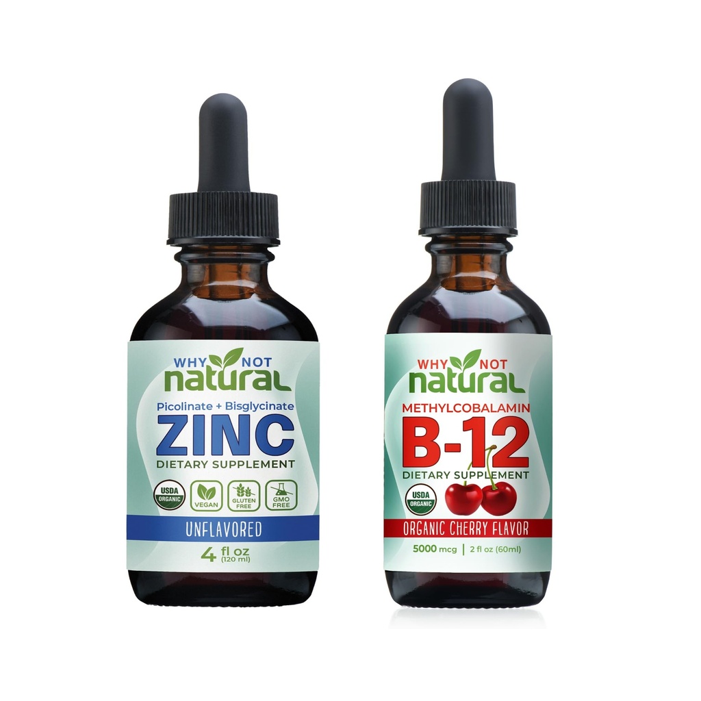 Orgaaniline vedelik tsink ja vitamiin B12