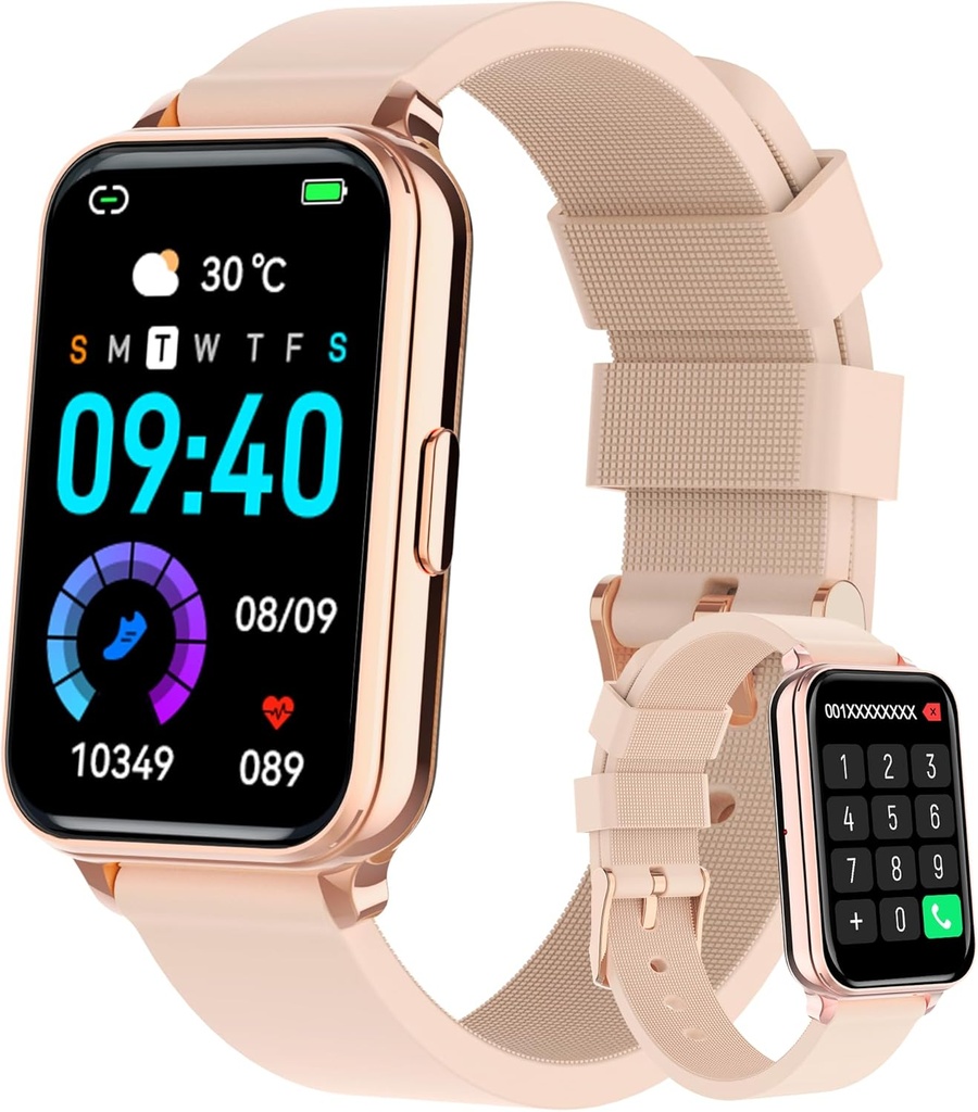 Smart Watch Fitness Tracker Make/Answer kutsub üles südame löögisagedusega naisi vere hapnikuga une Monitor Sport Modes Step Calorie Counter IP68 Veekindlus Androidi telefonidele ja iPhone'ile