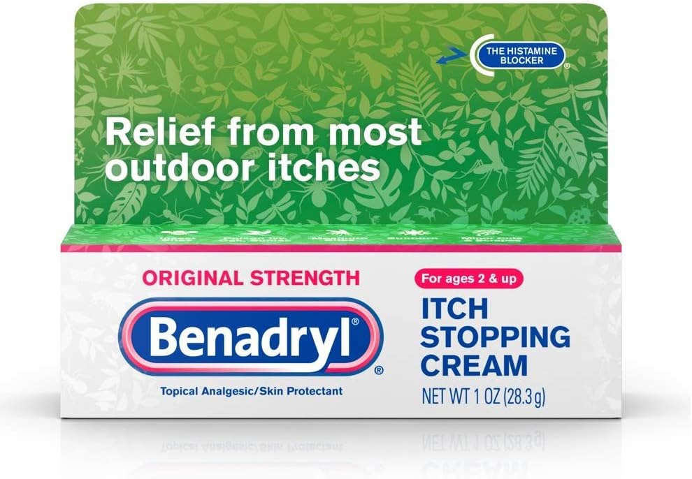 Benadryl Itch Stopping Cream Original Strength 1 oz (pakk 9)