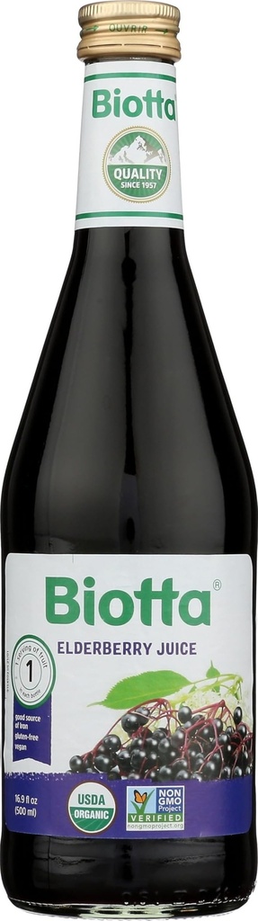 Biotta Naturals Elderberry Mahl, 16,9 Ounce