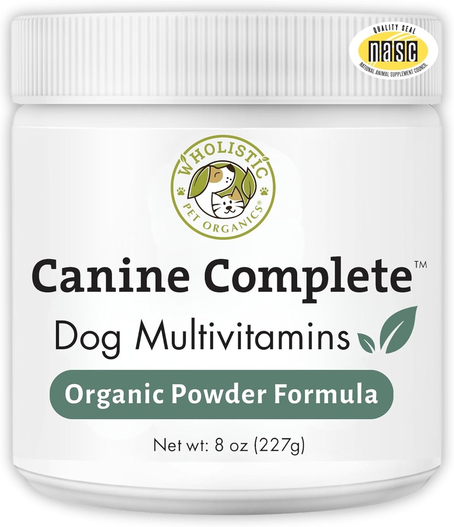 Wholistic Lemmiklooma Orgaanika Koer Täielik - Koer Multivitamiini Pulber - 8 Oz - Igapäevased Koera Vitamiinid Ja Toidulisandid Omatehtud Toidule - Immuunsüsteem, Nahk, Coat & Üldine Tervis - Väike ja Suur Tõug