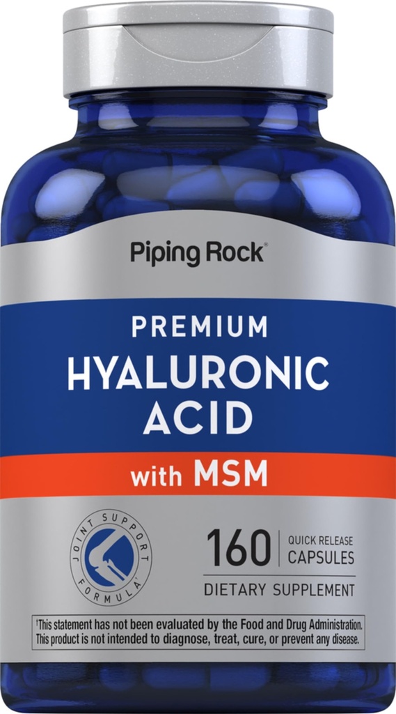 Torustiku kivi hüaluroonhappe lisand | 100mg | 160 kapslit | MSM-iga naistele ja meestele | Mitte-GMO, Gluteenivaba