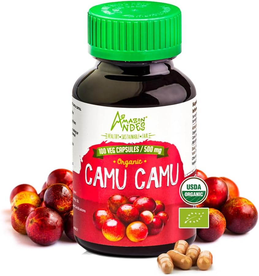Camu Camu kapslid l võimas C- vitamiini allikas l Immuunsüsteemi tõhustaja l Orgaaniline ja õiglane kaubandus sertifitseeritud l 100 Veganpillid l 1500mg per Serving l Mitte- GMO ja Gluteenivabad andid