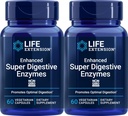 Life Extension Enhanced Super Digestive Enzymes, 60 Vegetarian Capsules (Pack of 2)