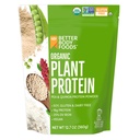 BetterBody Foods Orgaaniline taimepõhine valgupulber, 16 g valku 24% DV, vegan, madala netosüsivesikuid, gluteenivaba, piimavaba, suhkrulisandita, sojavaba, mitte-GMO, 12,7 ühikut
