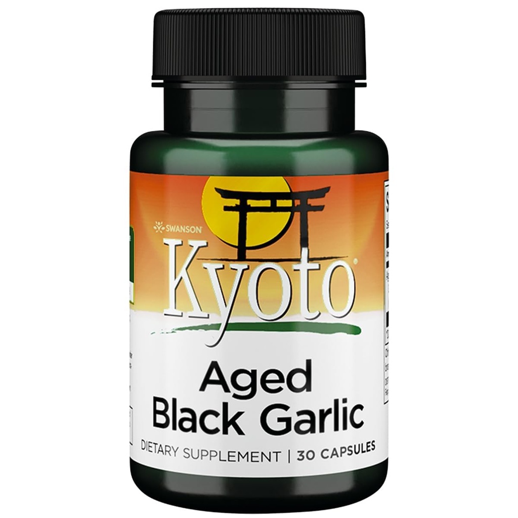 Swanson Aged Black Küüslauk 650 milligrammi 30 kapslit