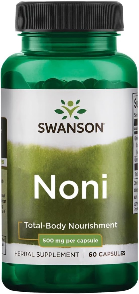 Swanson Noni 500 Milligrams 60 Capsules
