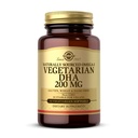 Solgar Taimetoitlane DHA 200 mg - 50 Taimetoitlased Softgels - looduslikult päritoluga Omega-3 - Vegan, Gluteenivaba, Piimavaba - 50 Servings